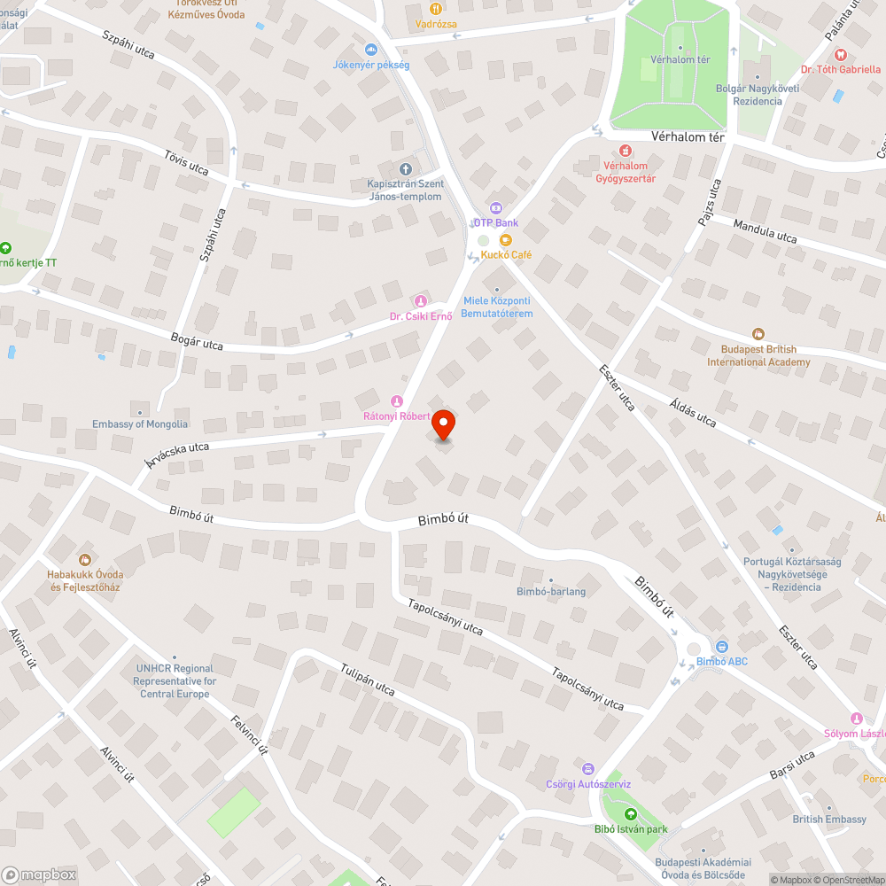 Besüllyedés és dudor bejelentés helye