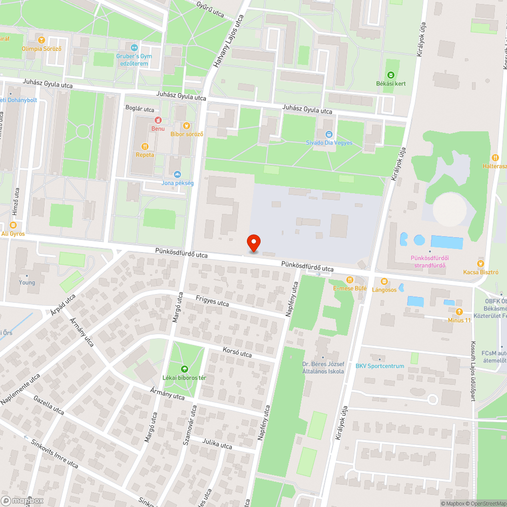 Kátyú bejelentés helye