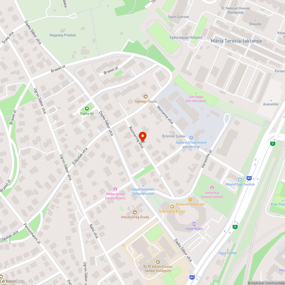 Zöldhulladék a járdán Rozmaring utca bejelentés helye