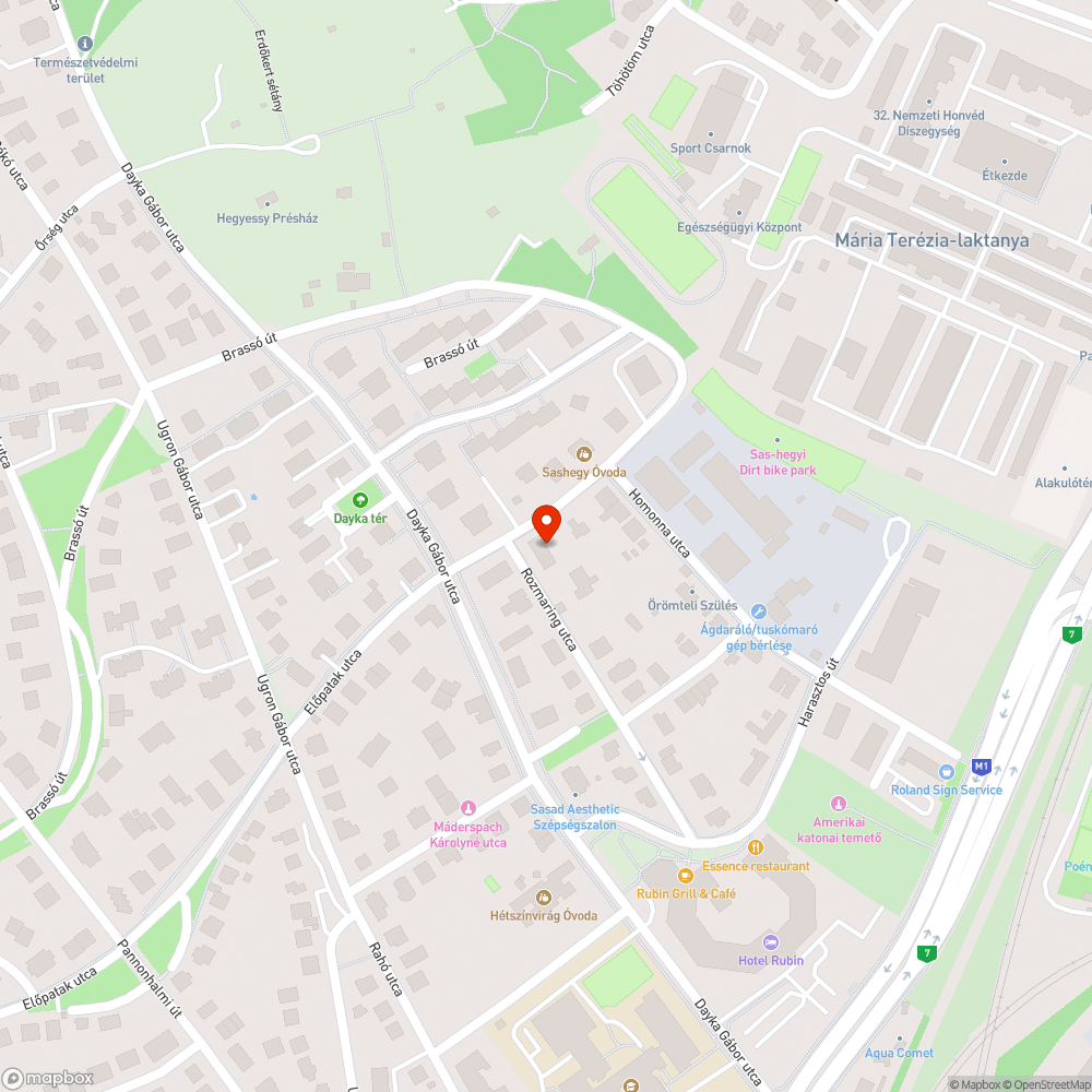 Előpatak utca 10. előtti járda bejelentés helye