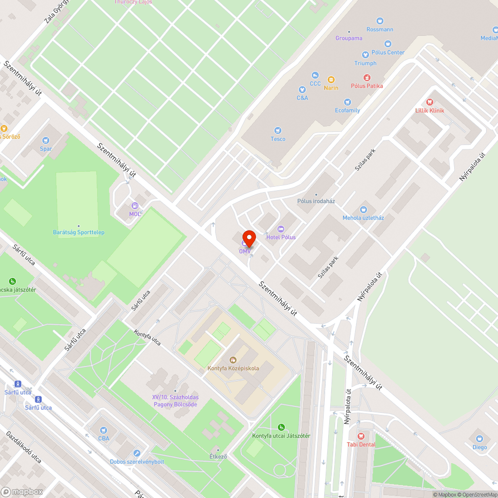 Beszakadt akna bejelentés helye