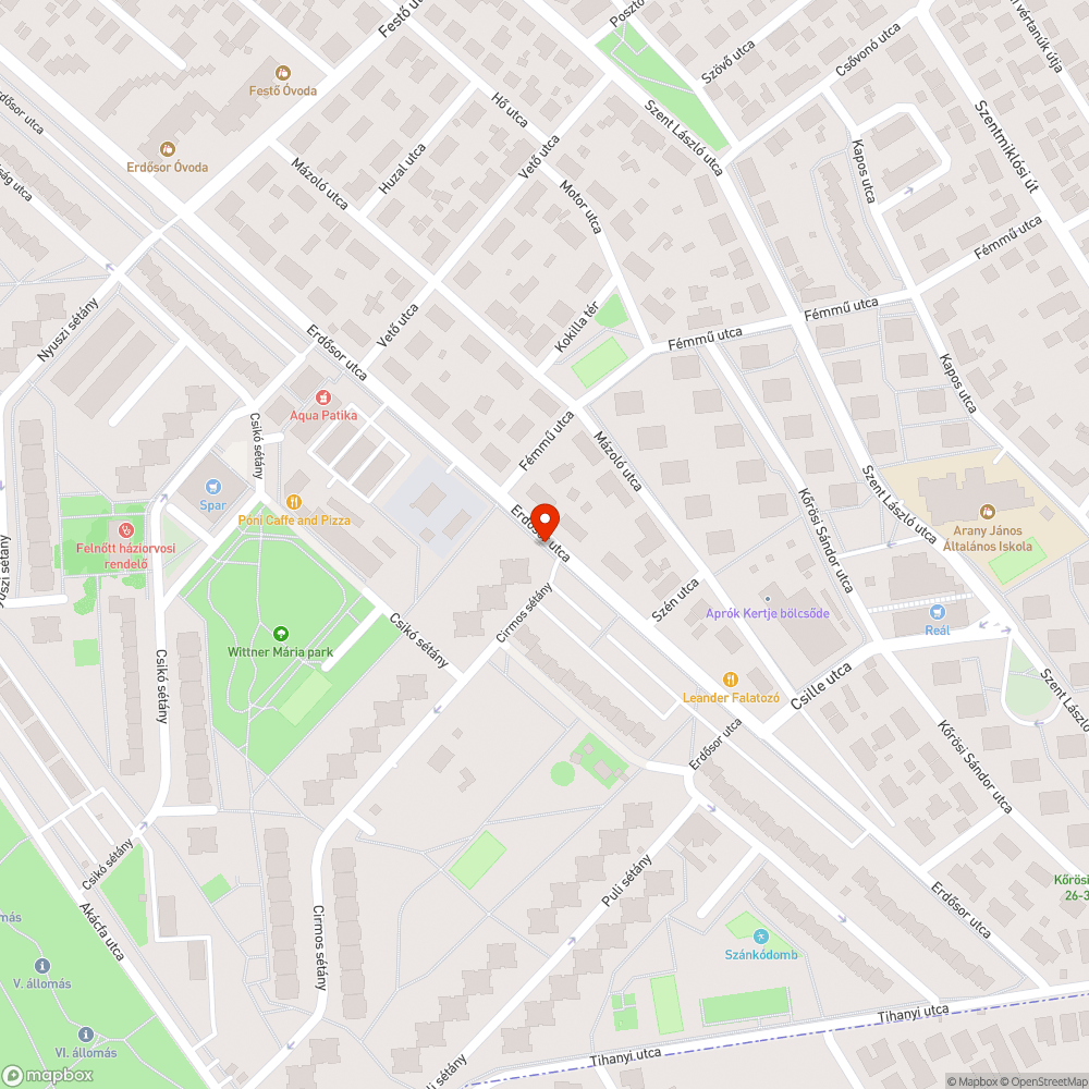 Rozsdás doboz bejelentés helye