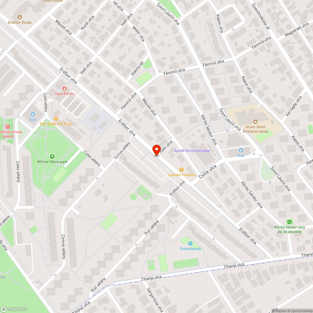 Fedetlen akna bejelentés helye