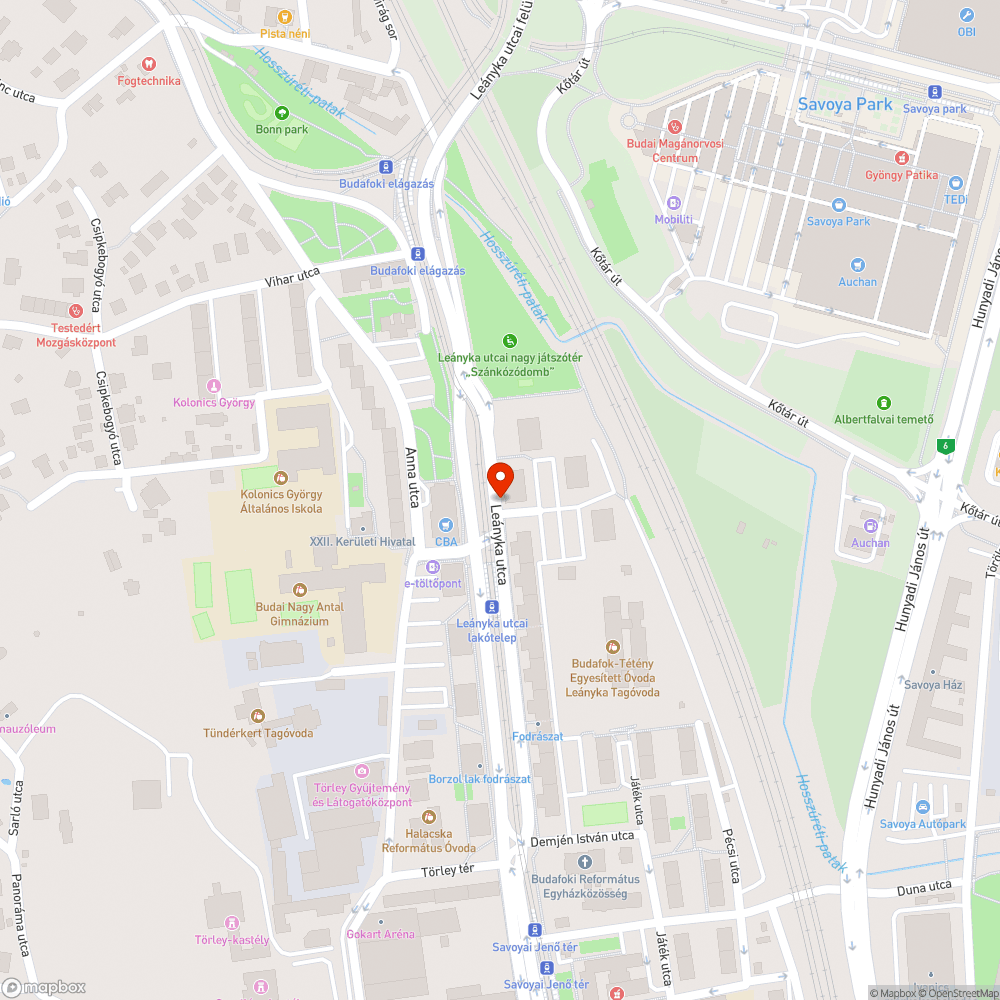 A járda nem parkoló bejelentés helye