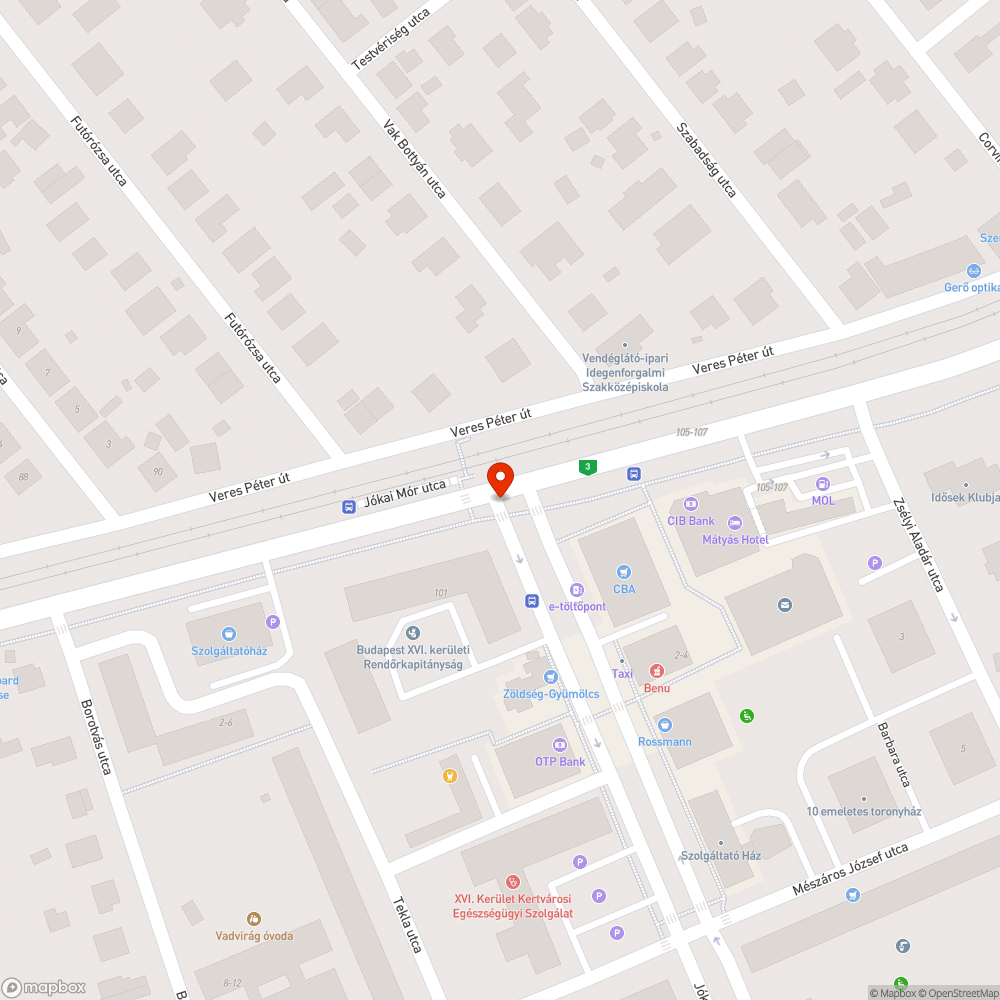 Esőkor gyalogos zebrát járhatatlanná tevő pocsolya bejelentés helye