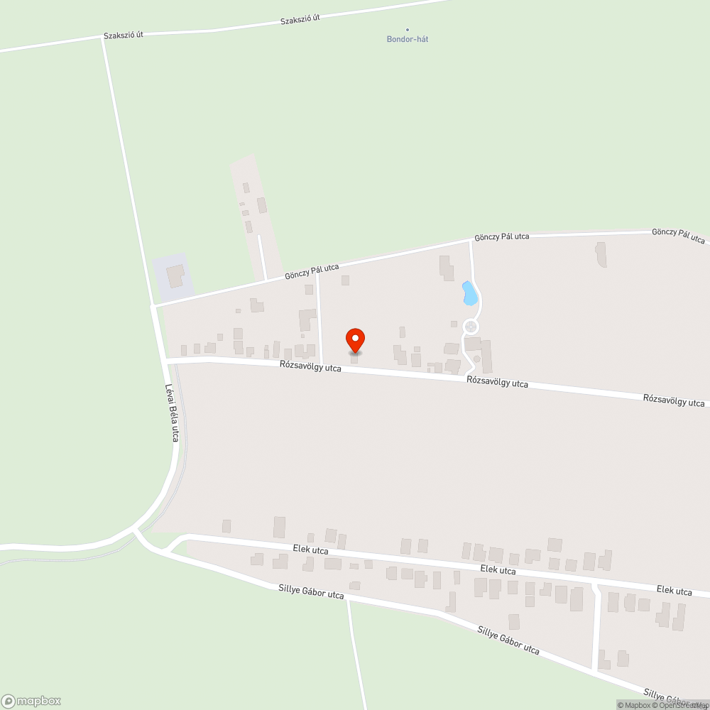 Megsüllyedt, megrepedt, nyomvályús útszakasz bejelentés helye