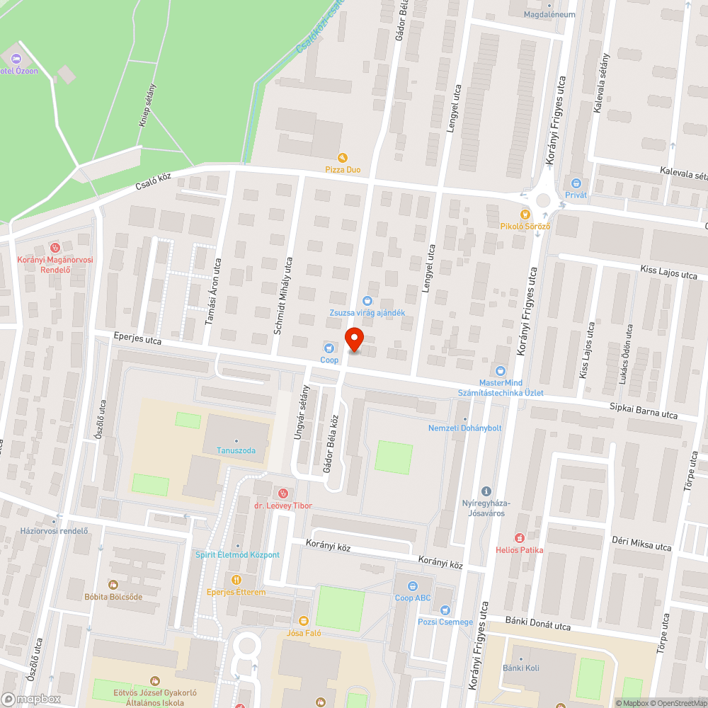 Füvön parkolás bejelentés helye