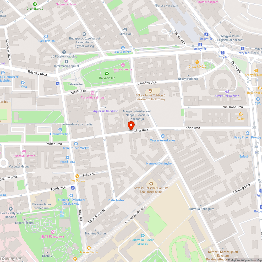 Beszakadt út bejelentés helye