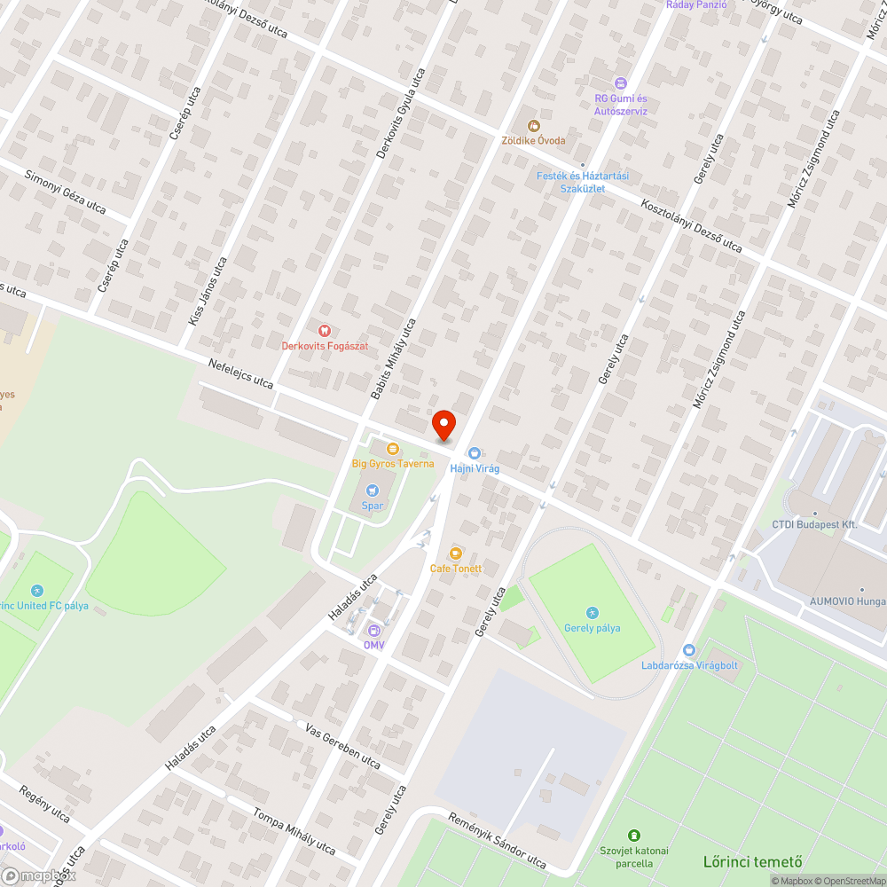 Tönkrement tábla bejelentés helye