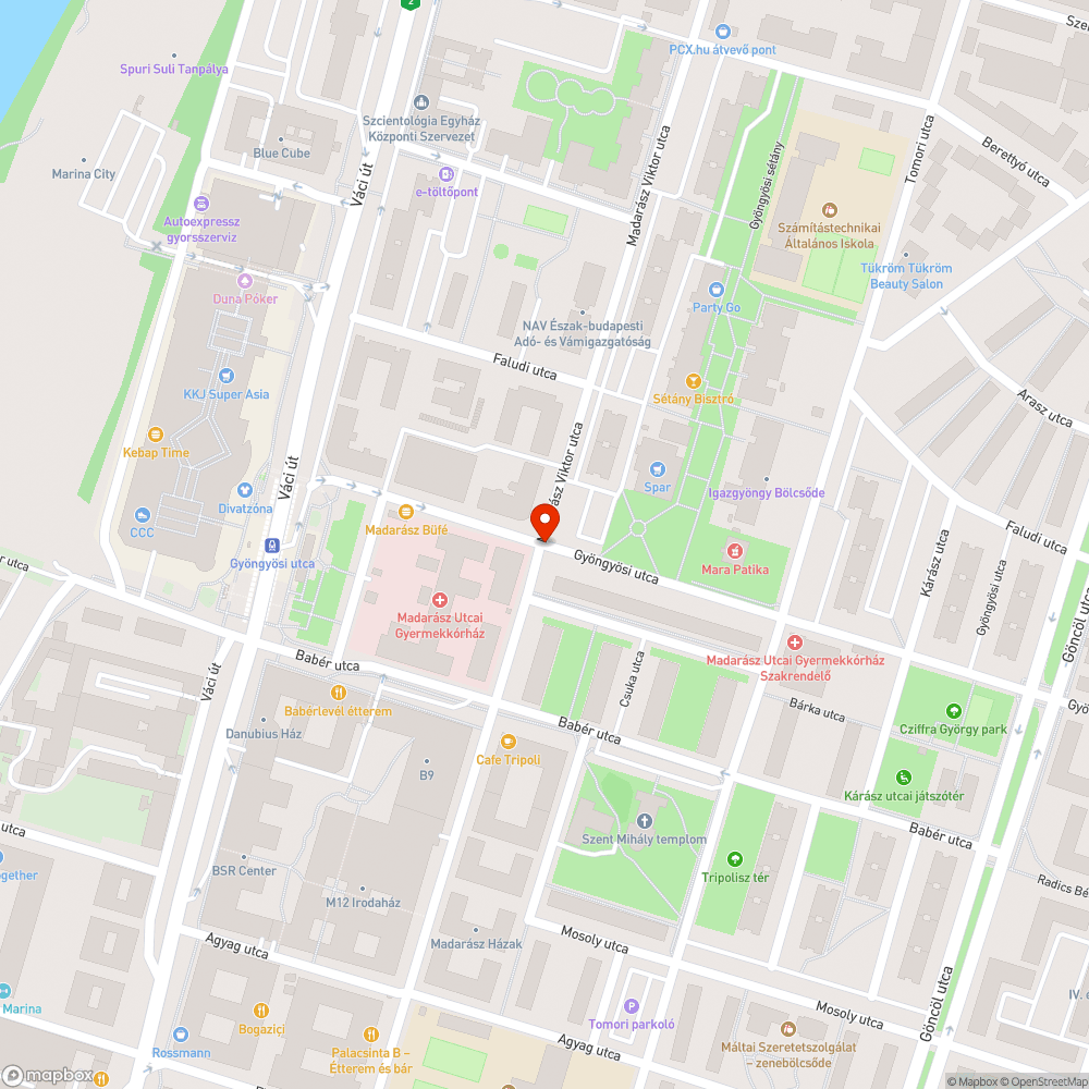 Kidöntött tábla bejelentés helye