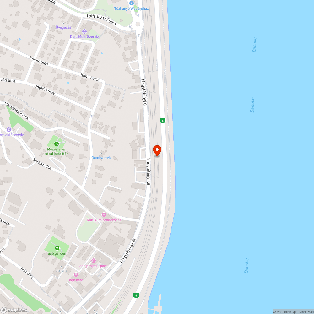 Festék szerű anyag szivárog a Dunába bejelentés helye