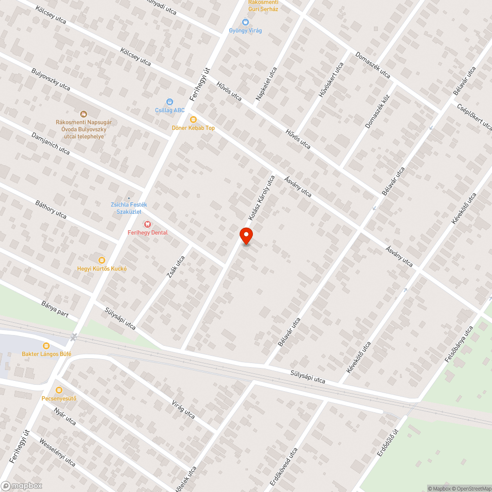 Rossz állapotú útburkolat bejelentés helye