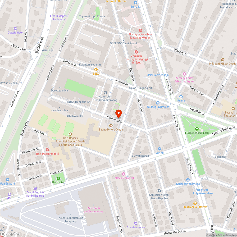 Óvoda előtti védőkorlát veszélyes bejelentés helye