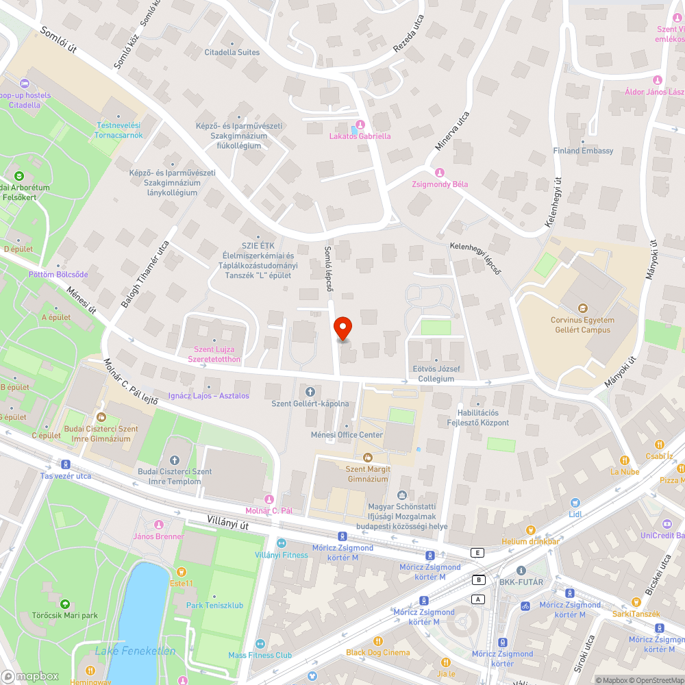 Köztéri lámpa meghibásodott bejelentés helye