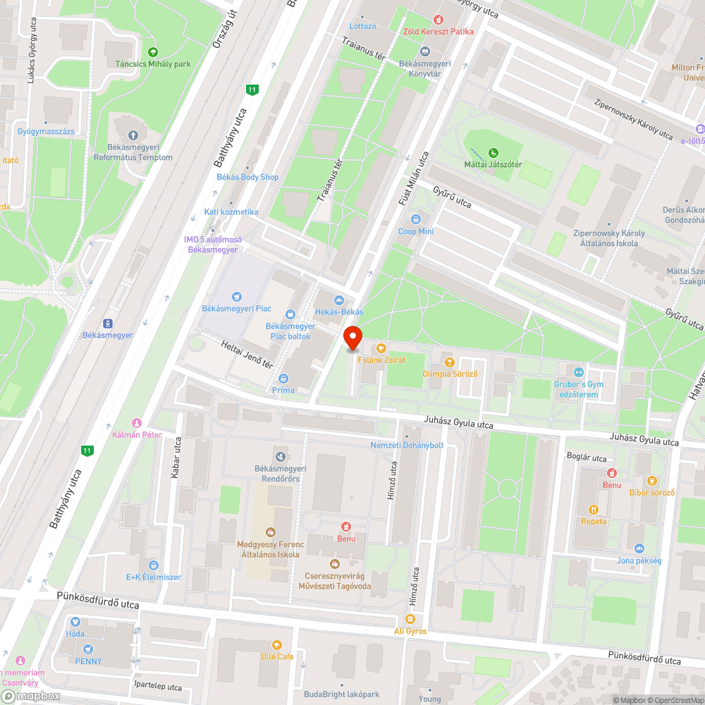 Sérült padka bejelentés helye