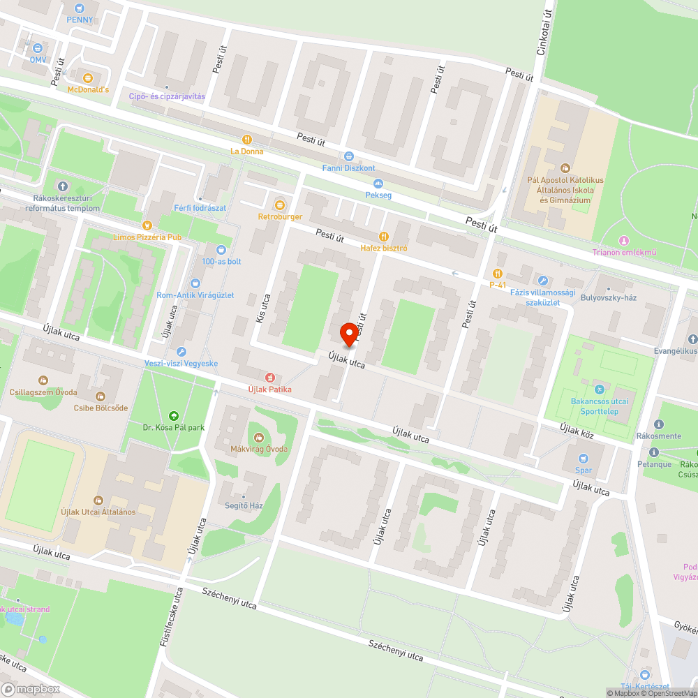 Törött fedélke bejelentés helye