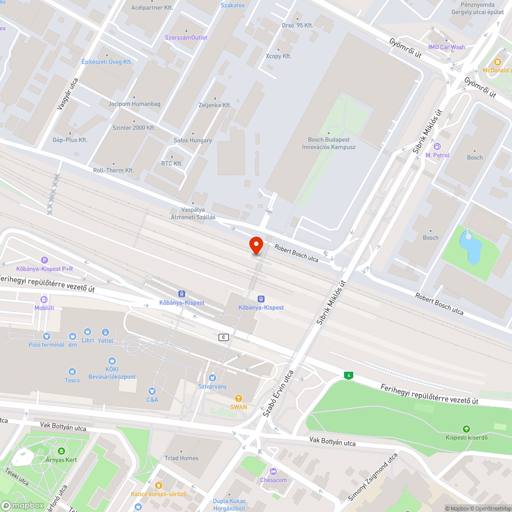 Összefirkált szemetes bejelentés helye