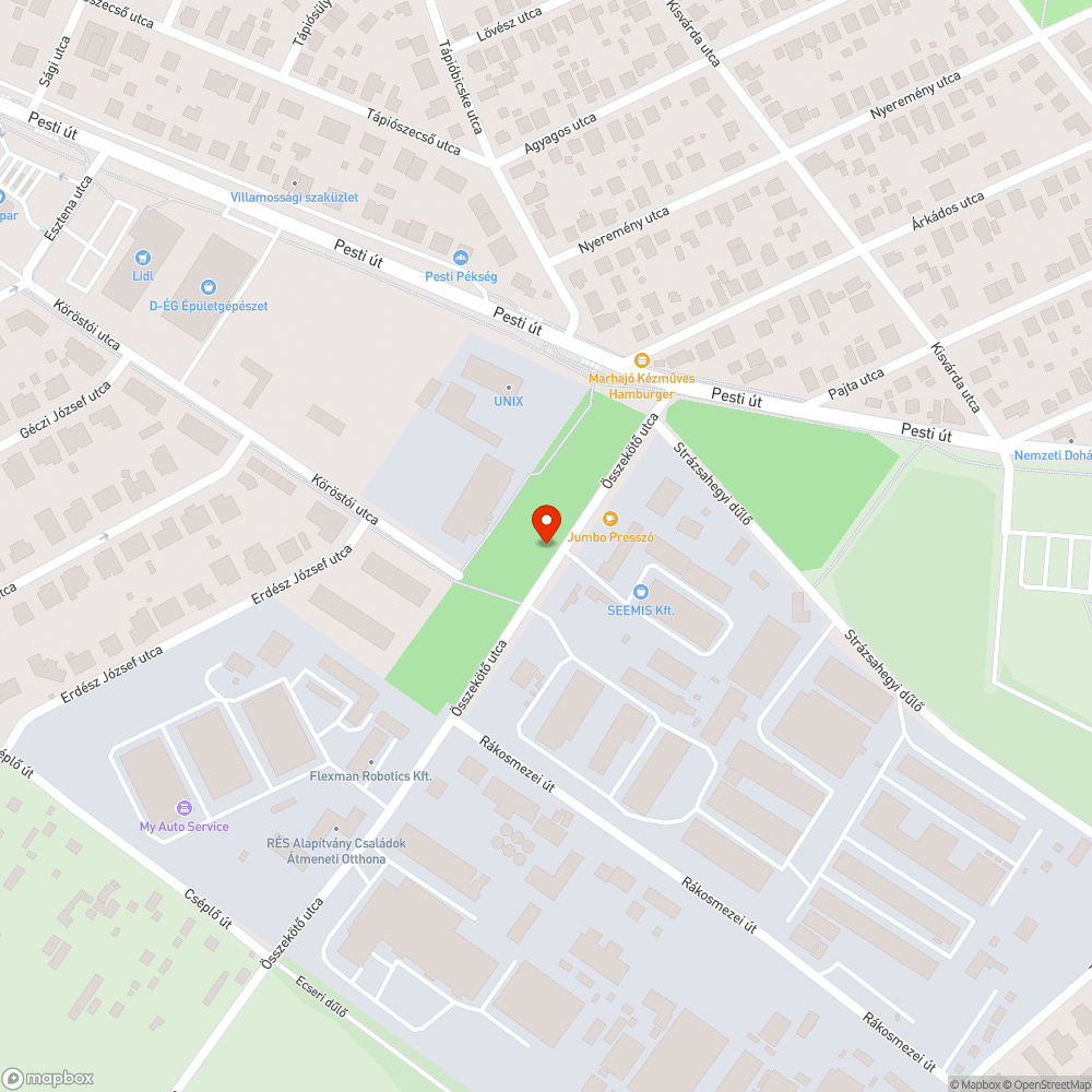 Koszos járda bejelentés helye