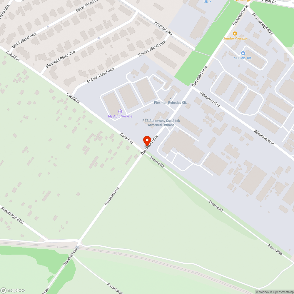 Kacsaúsztató bejelentés helye