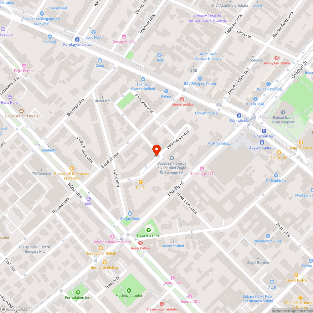 Nem megfelelően karbantartott zöld sáv bejelentés helye