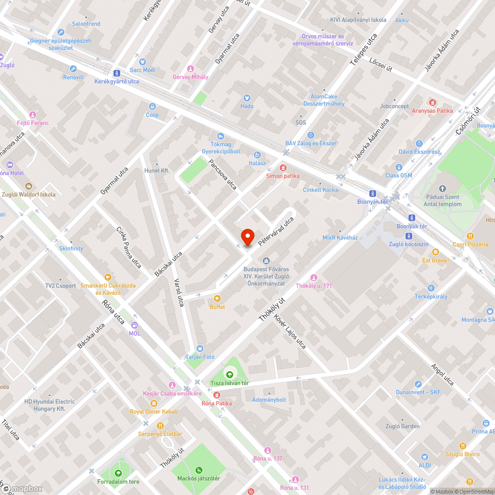 Nem megfelelően karbantartott zöld sáv bejelentés helye