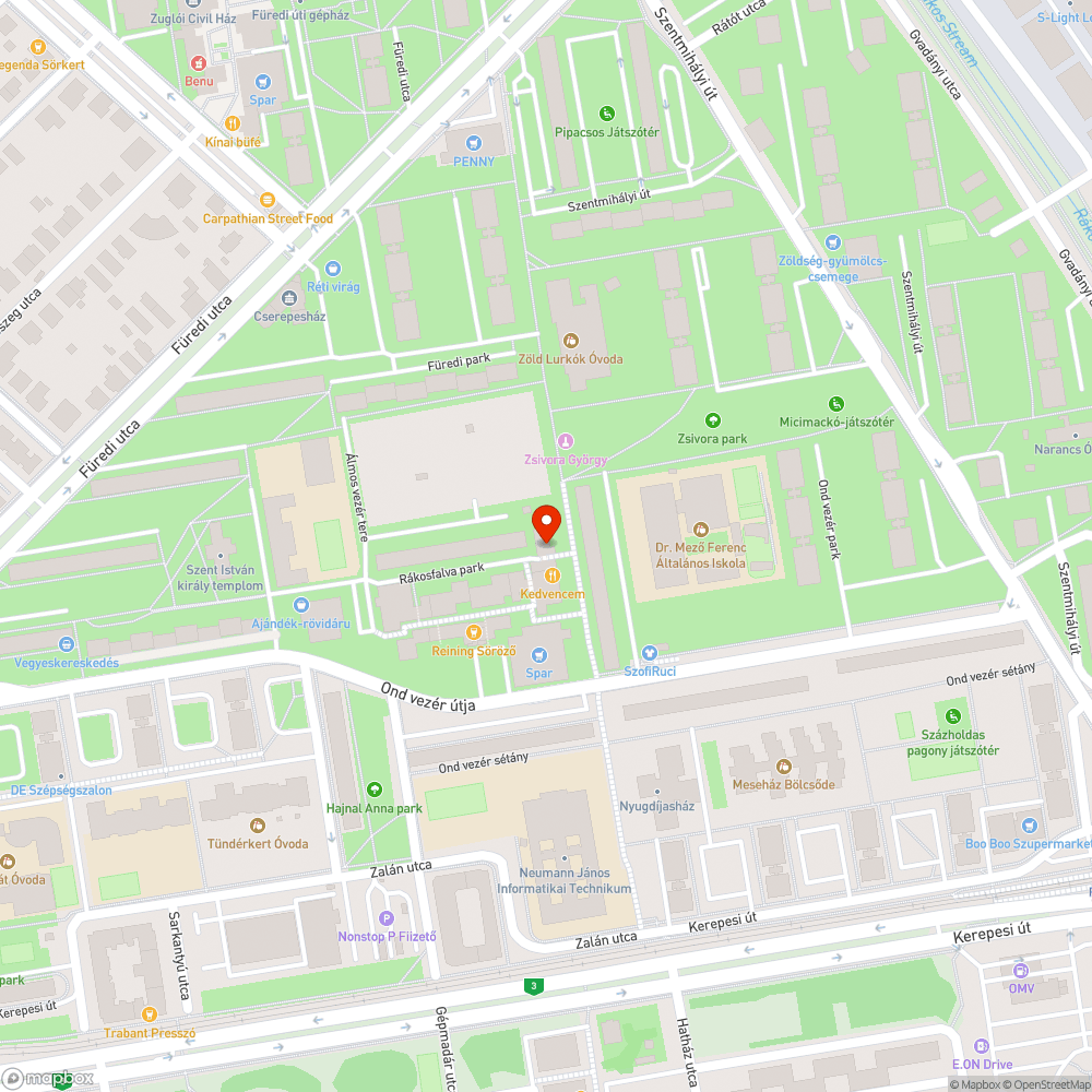 Koszos felület bejelentés helye