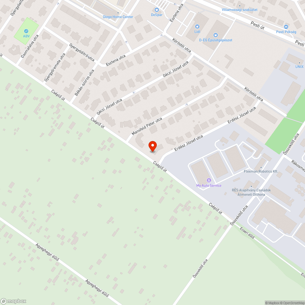 Göröngyös bejelentés helye