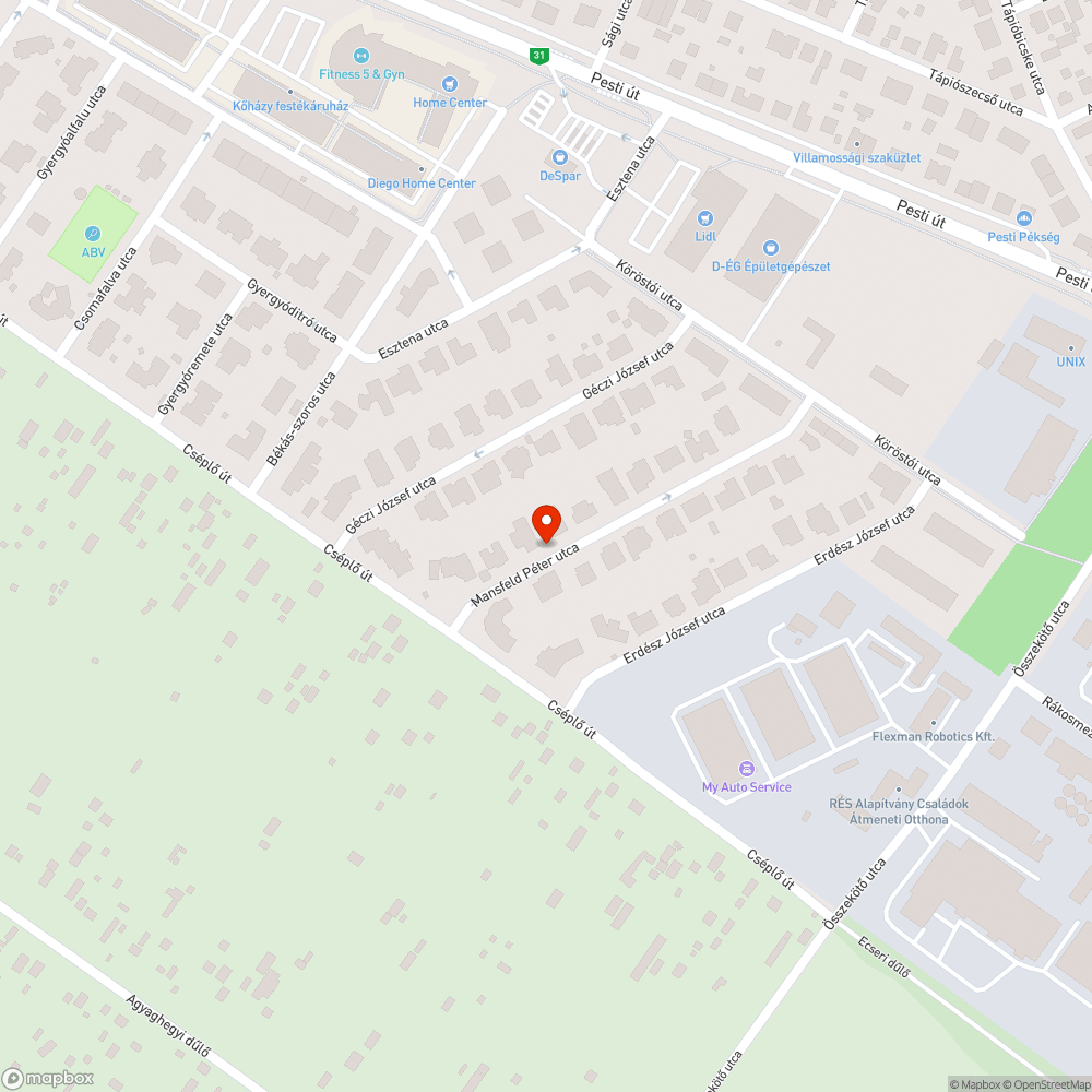 Taxi bejelentés helye