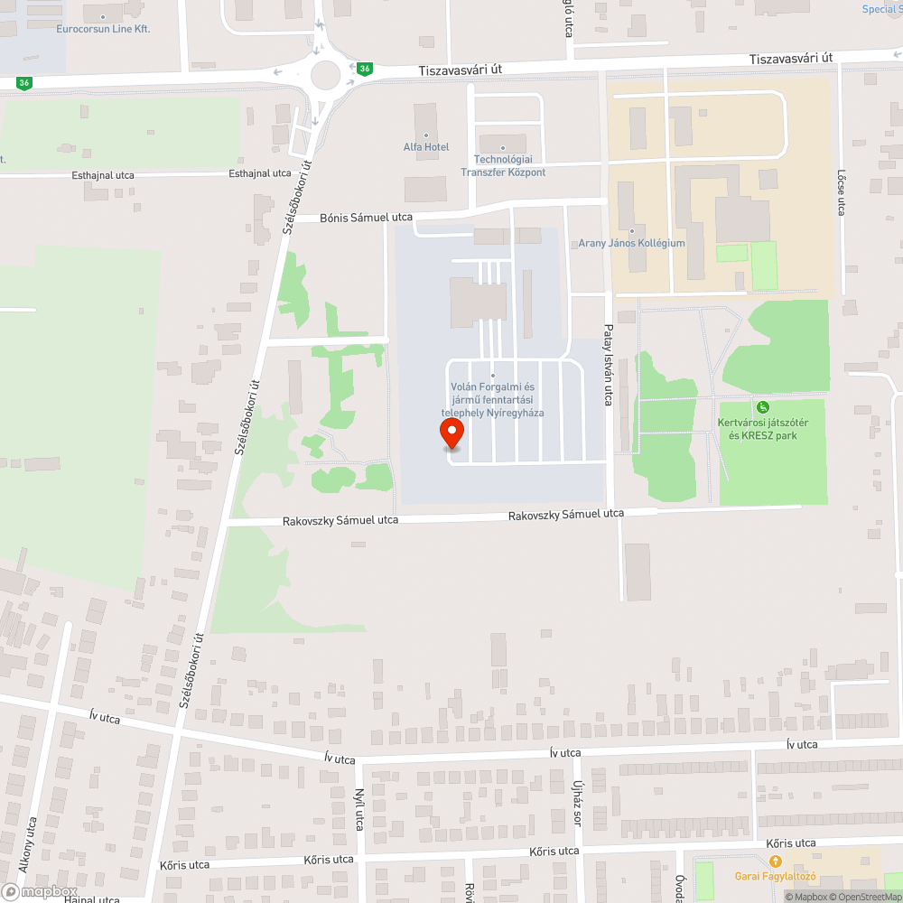 Darázsfeszek bejelentés helye