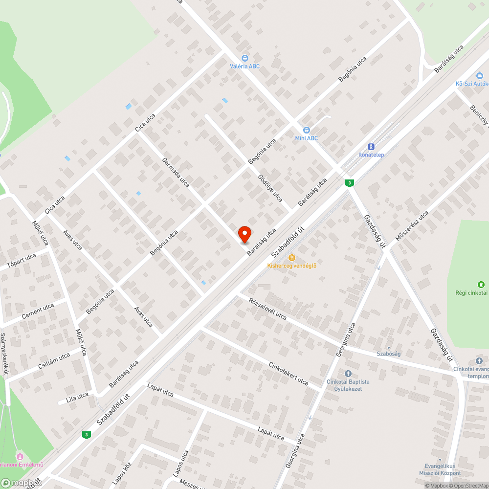 Töredezett úttest. bejelentés helye