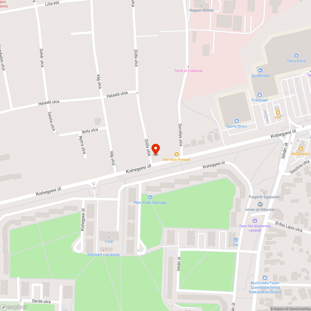 Beszakadt és nagyon balesetveszélyes bejelentés helye