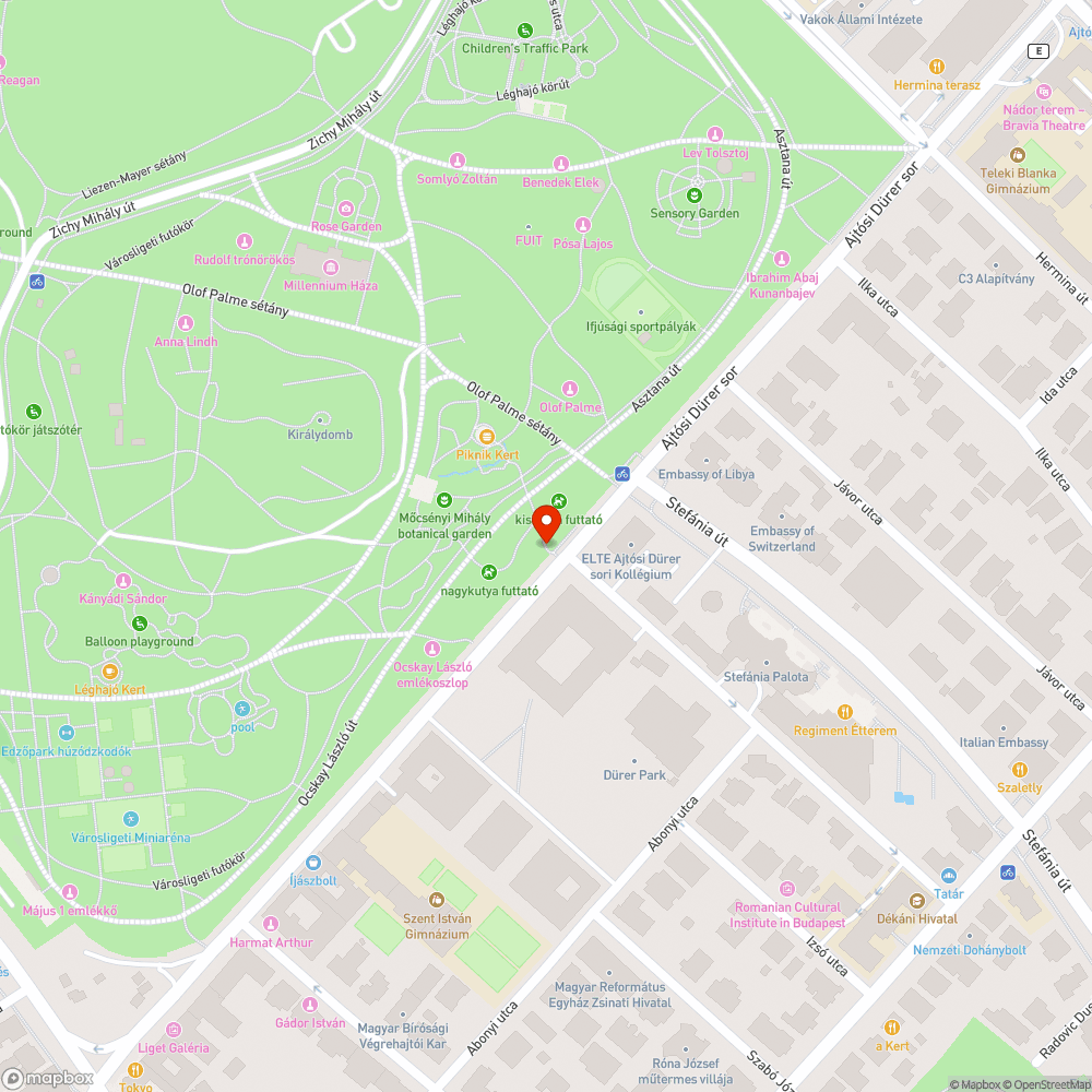 Újjé a Ligetben! bejelentés helye