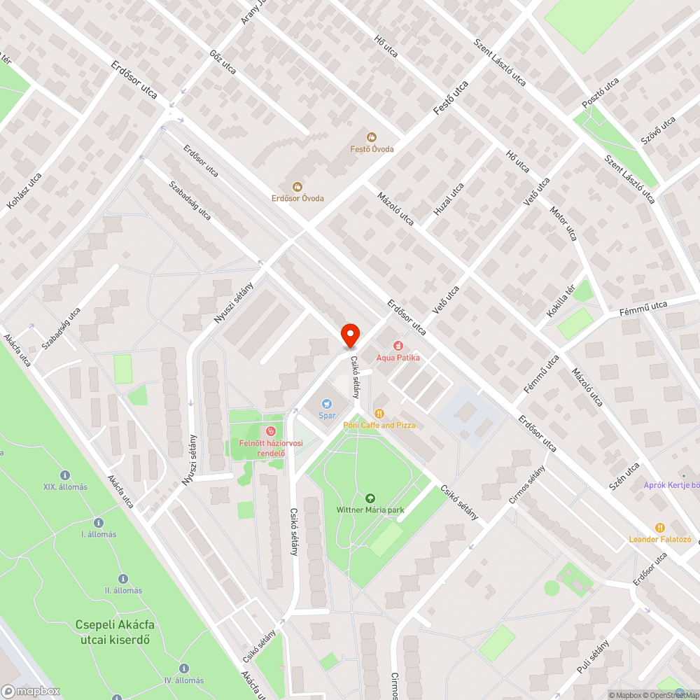 Eldugult víznyelő bejelentés helye