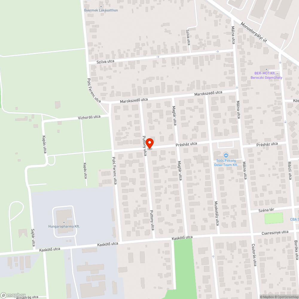 Leszakadt légkábel bejelentés helye