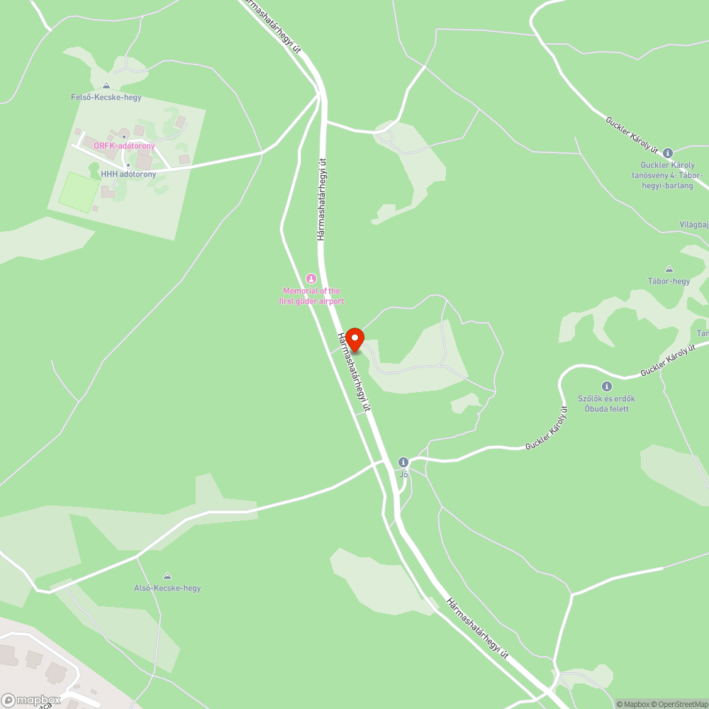 Hármashatárhegyi út teljes újraaszfaltozása bejelentés helye