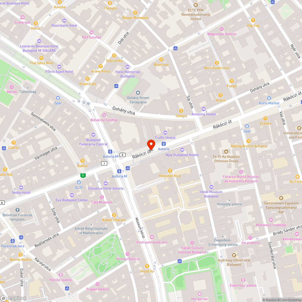 Veszélyes megálló bejelentés helye