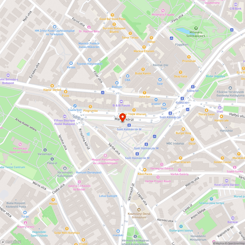 Széll Kálmán tér bejelentés helye