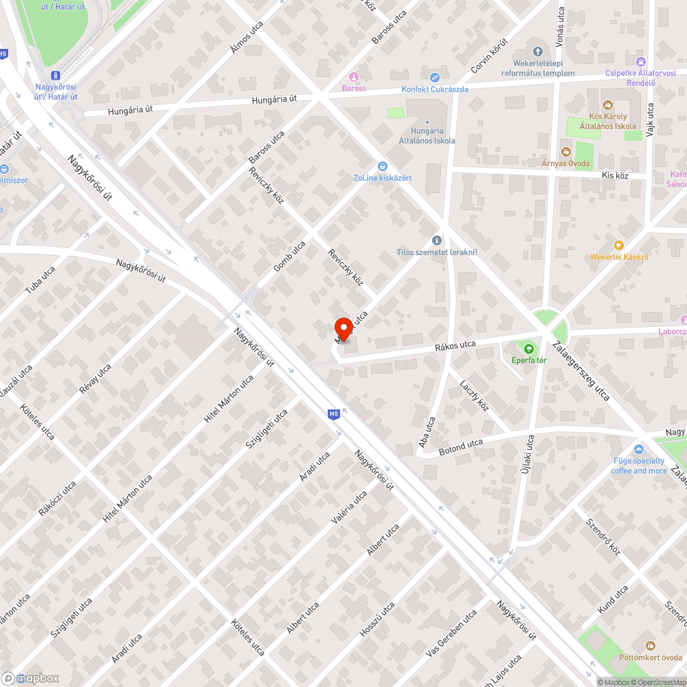 Mozdulatlan autó bejelentés helye