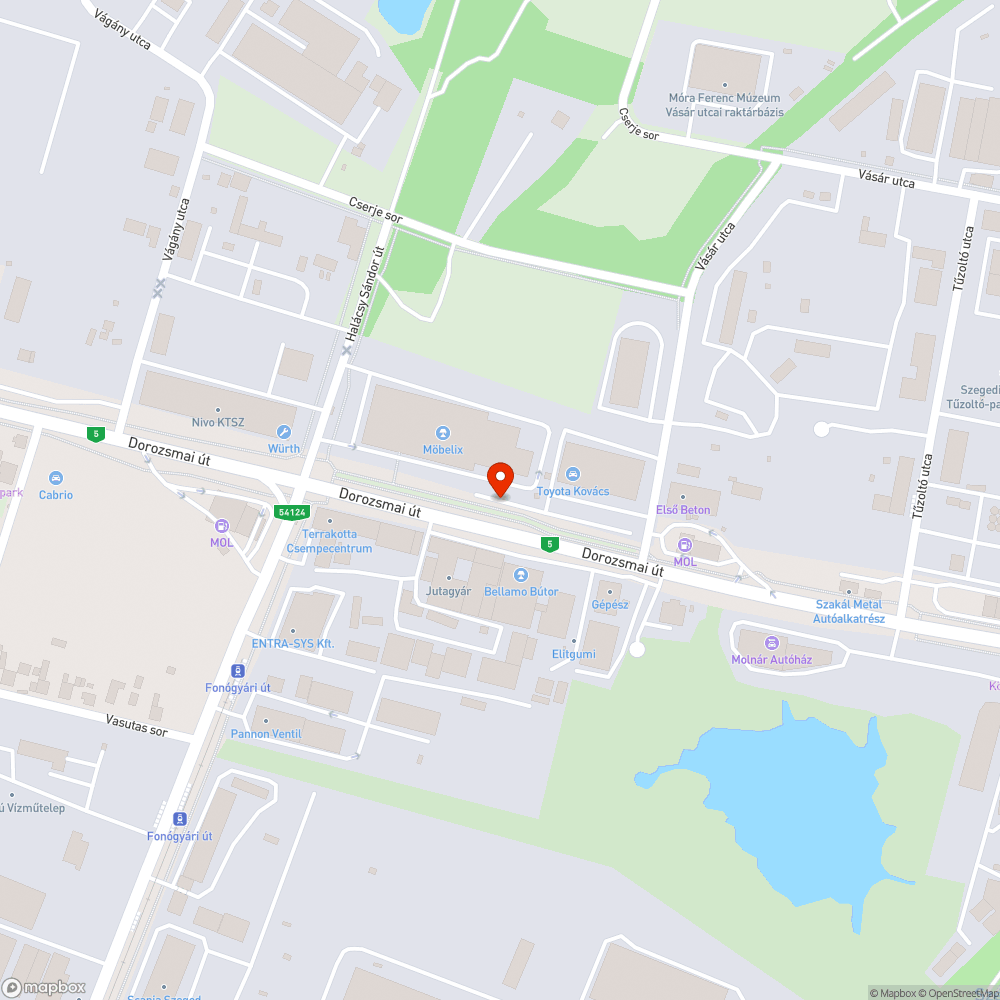 Hiányzó pad bejelentés helye