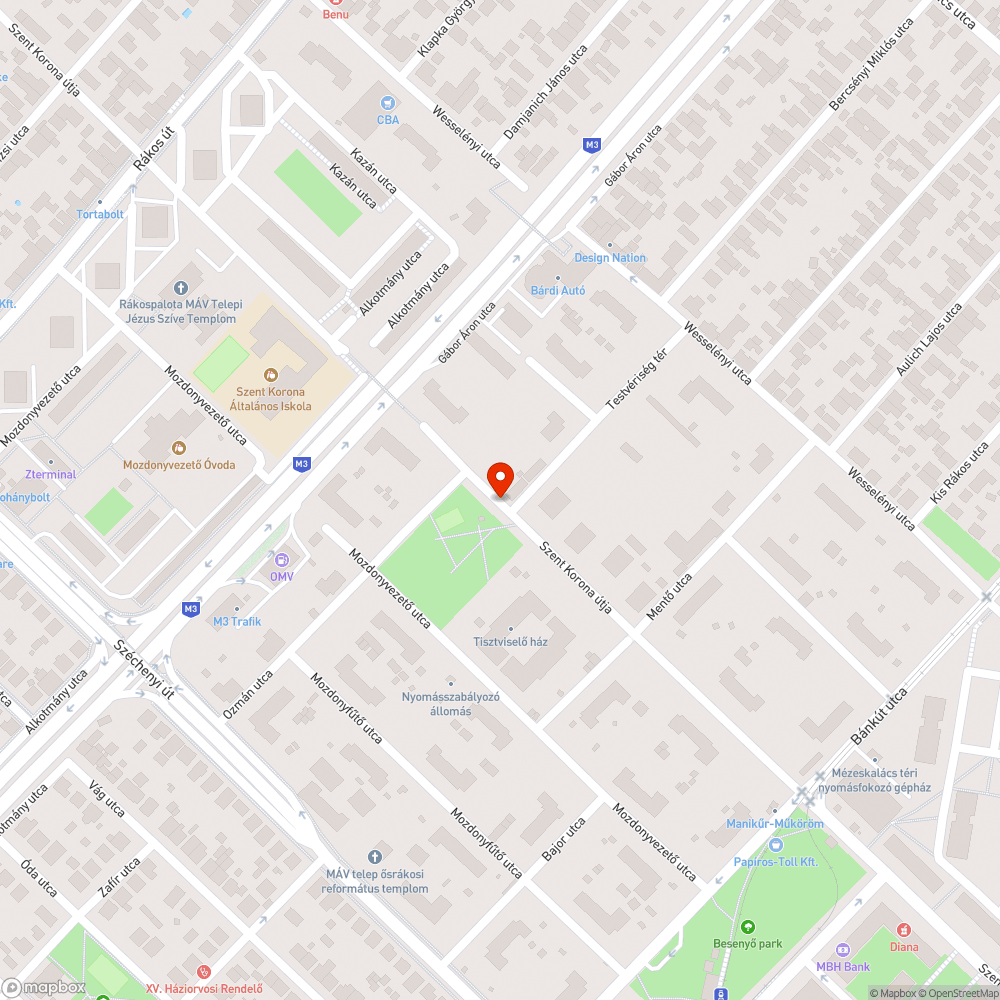 Kopott padok bejelentés helye