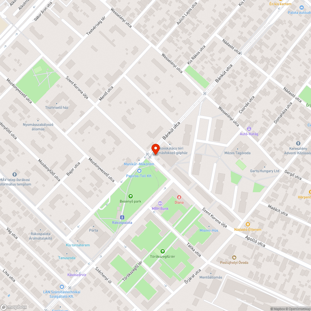 Hiányzó szemetes bejelentés helye