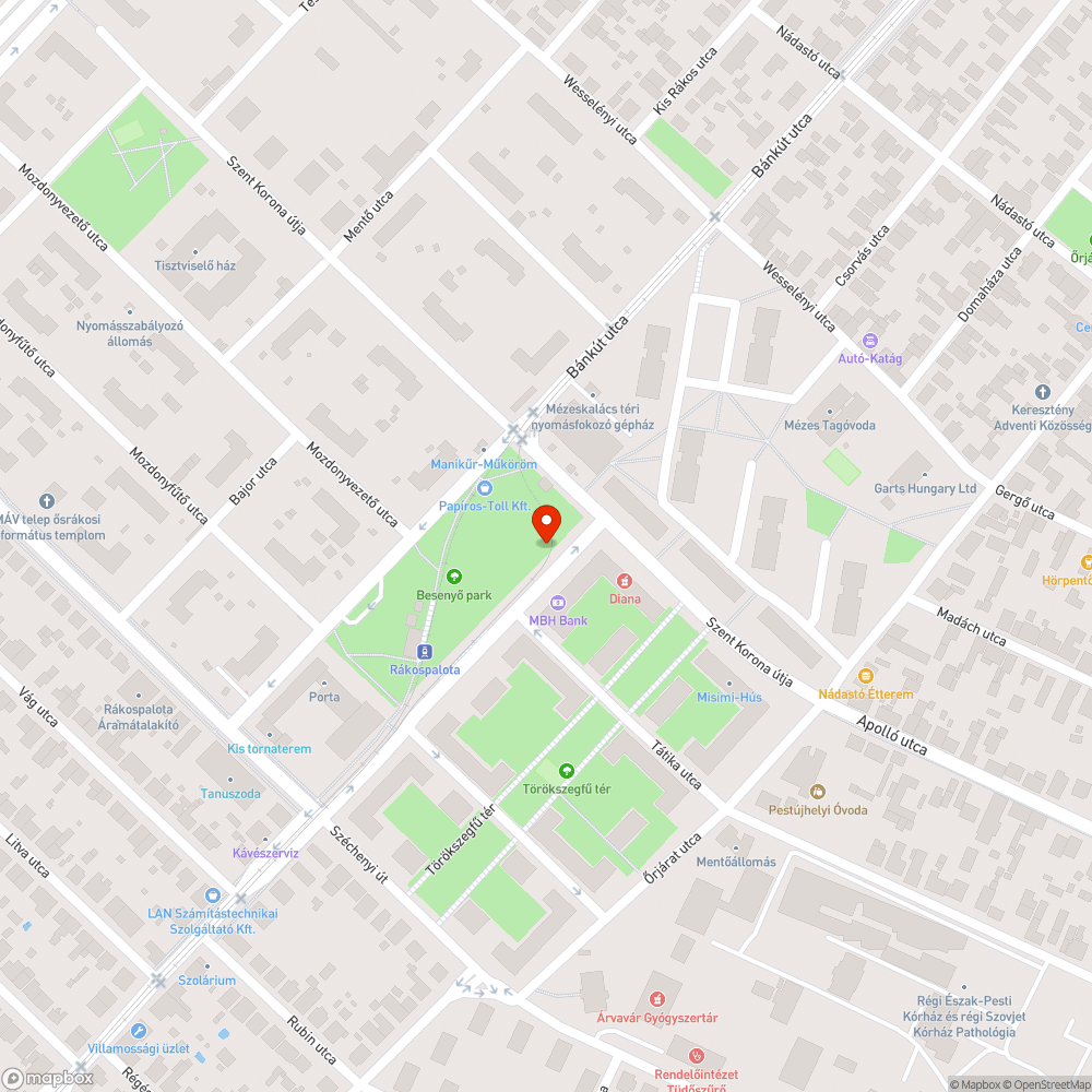 10-es tábla bejelentés helye