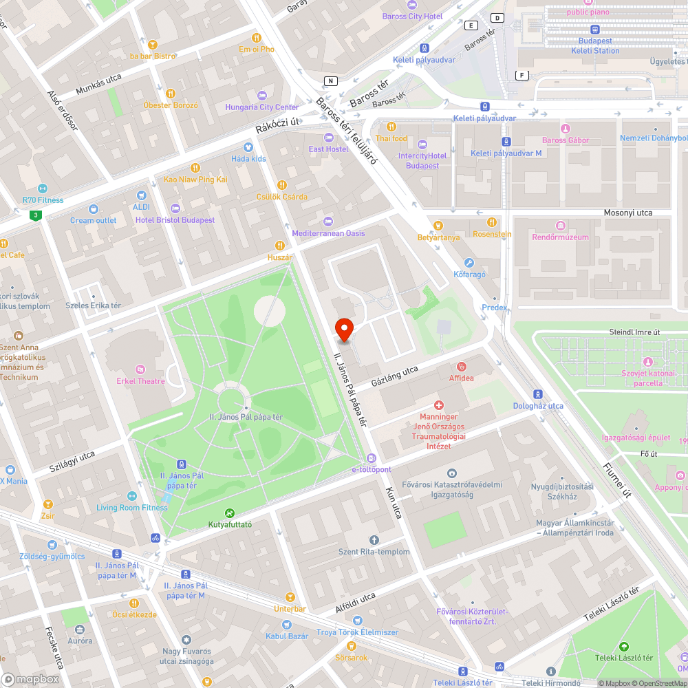 Életveszély bejelentés helye