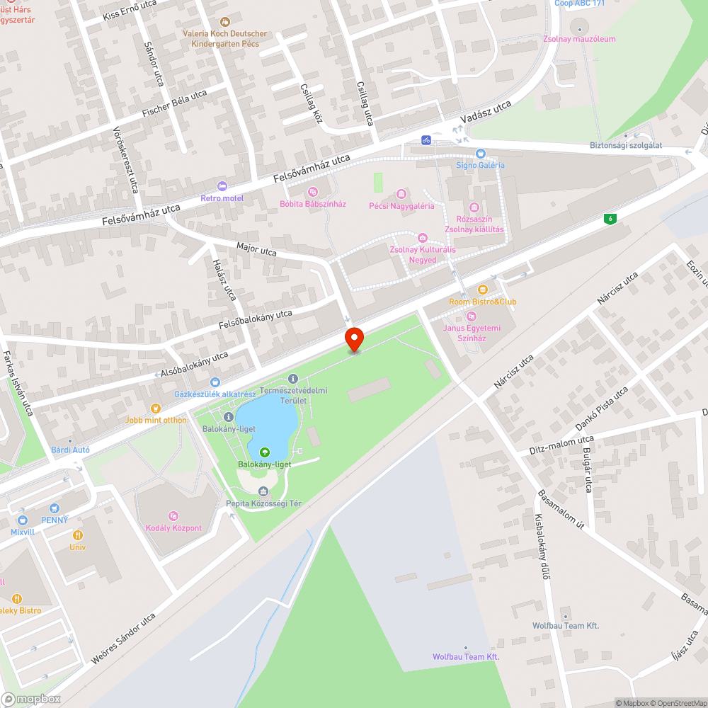 Balesetveszélyes, folyton kidőlő kuka bejelentés helye