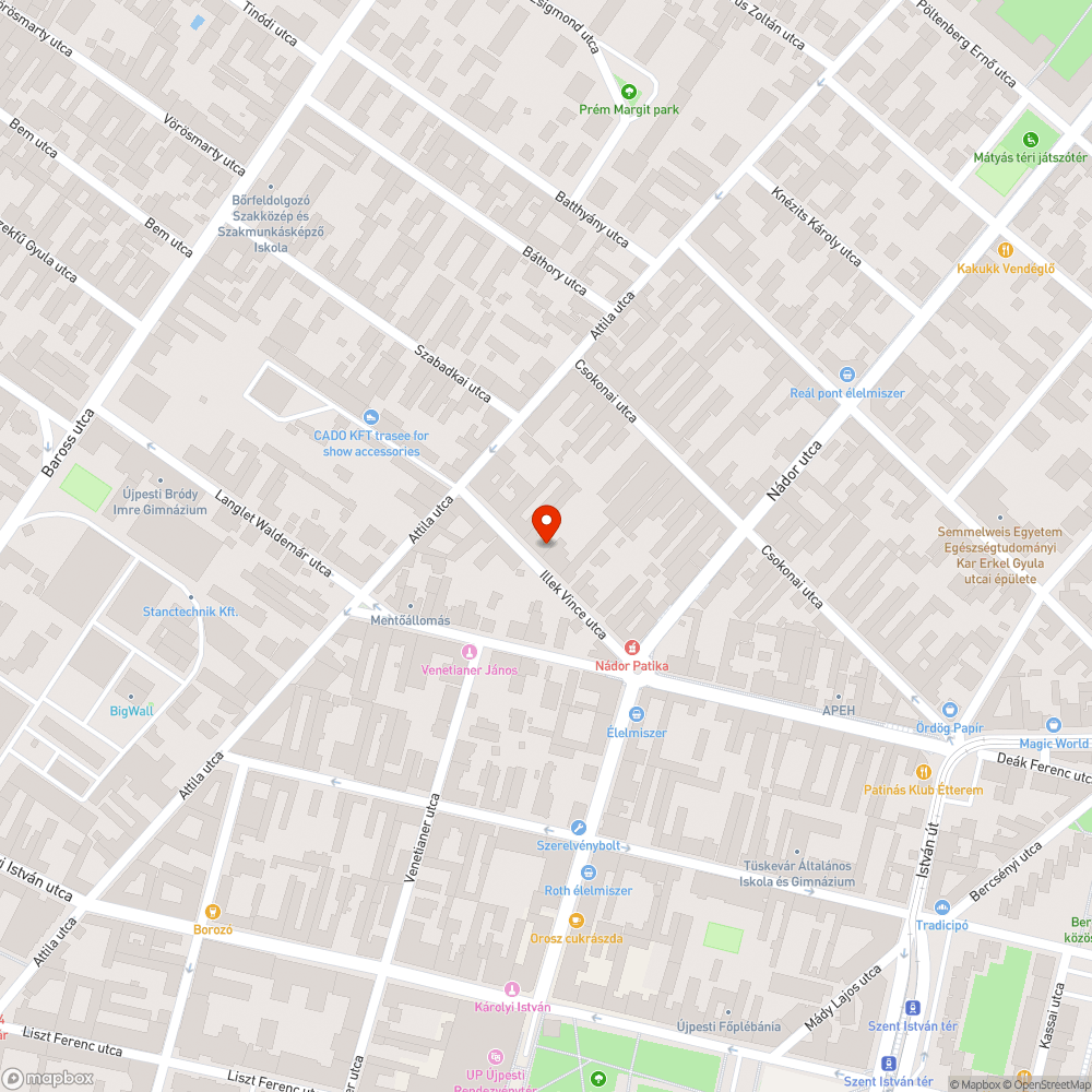 Beszakadt úttest bejelentés helye