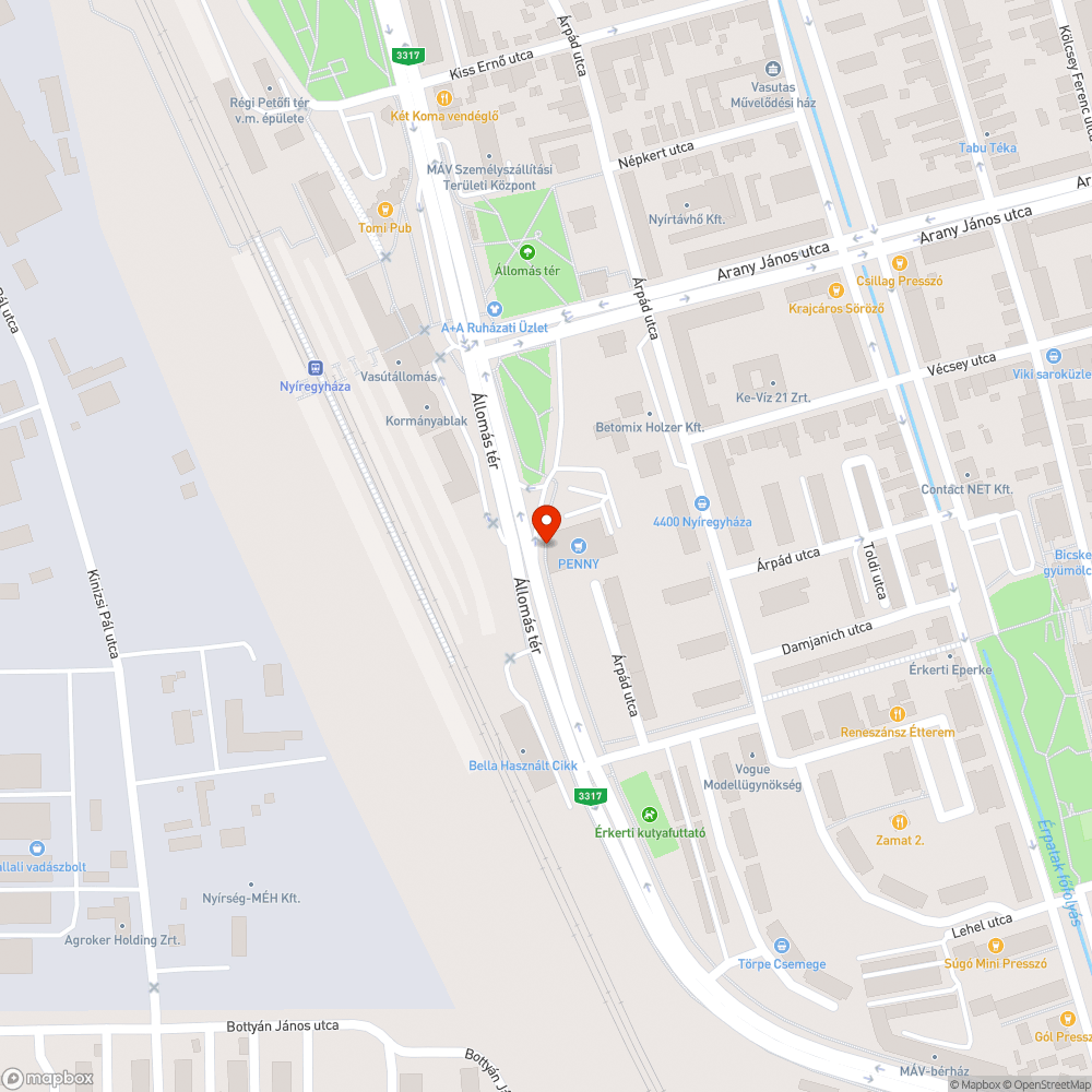 Szemetes környék bejelentés helye