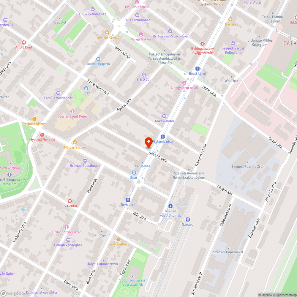 Rosszul programozott közlekedési lámpa a Boldogasszony sugárúton bejelentés helye