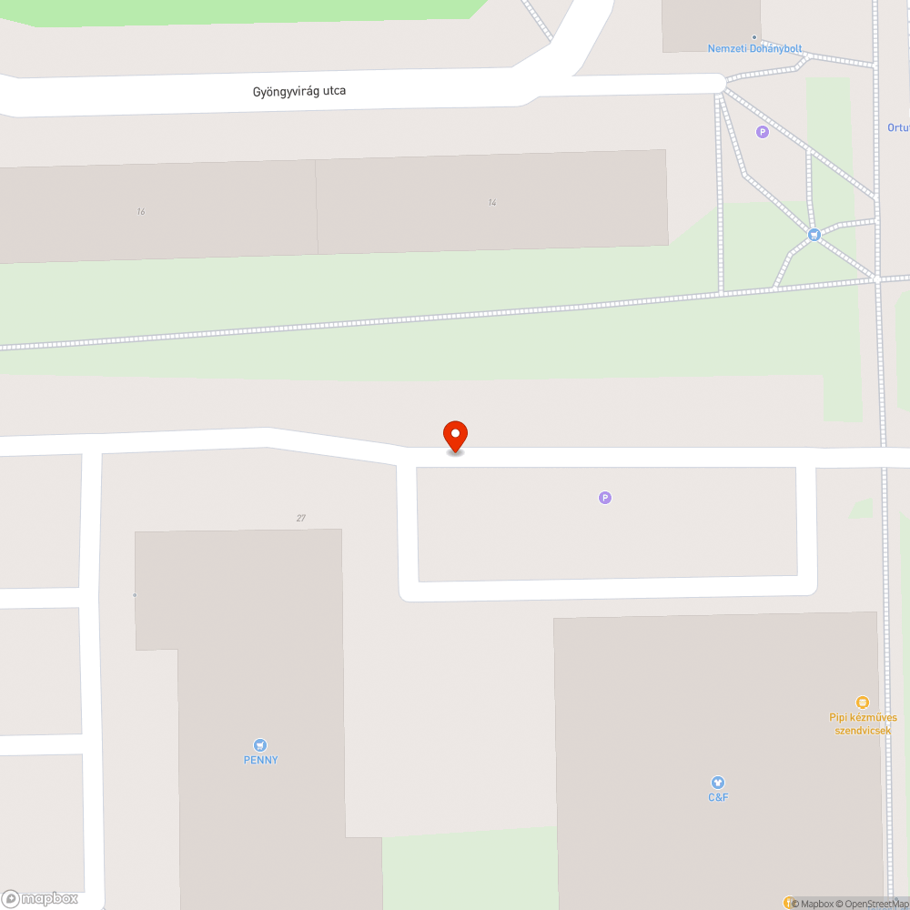 Úthiba a Penny Szeged II. áruház mögött Makkosházán bejelentés helye