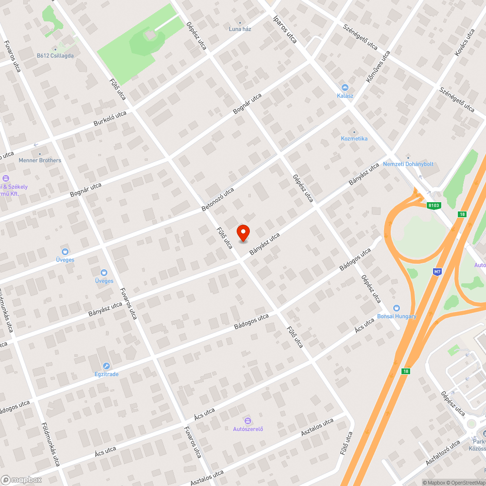 Út fölé belógó vezeték bejelentés helye