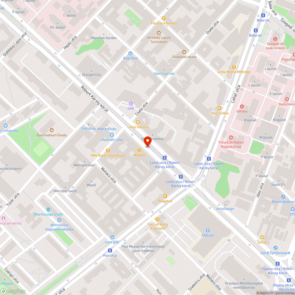 Kiszáradt fa bejelentés helye